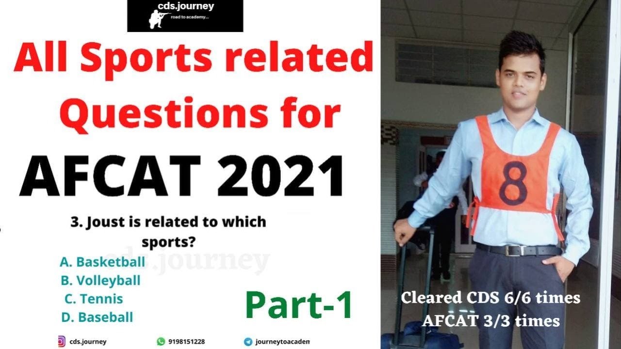 AFCAT 2- All Types of Sports Questions for AFCAT (LIVE)