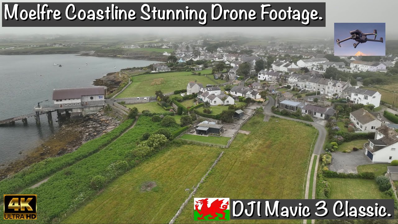 Moelfre Coastline | Breathtaking 4K Drone Footage Along Anglesey’s Rugged Shores DJI Mavic 3 Classic