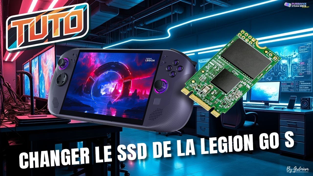 Tuto Legion GO S: Changement de SSD (2242/2230/2280 compatibles)