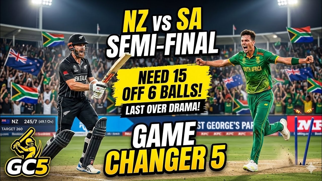 Action-Packed: NZ vs SA Semi-Final: The Most Intense Chase Ever! 😱 | Game Changer 5 Gameplay