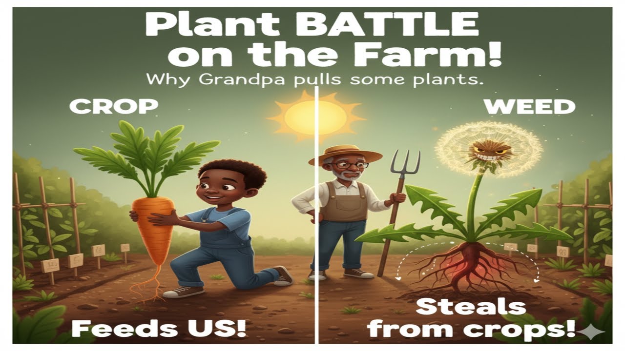 Ade and His Grandpa’s Farm | Learning About Weeds