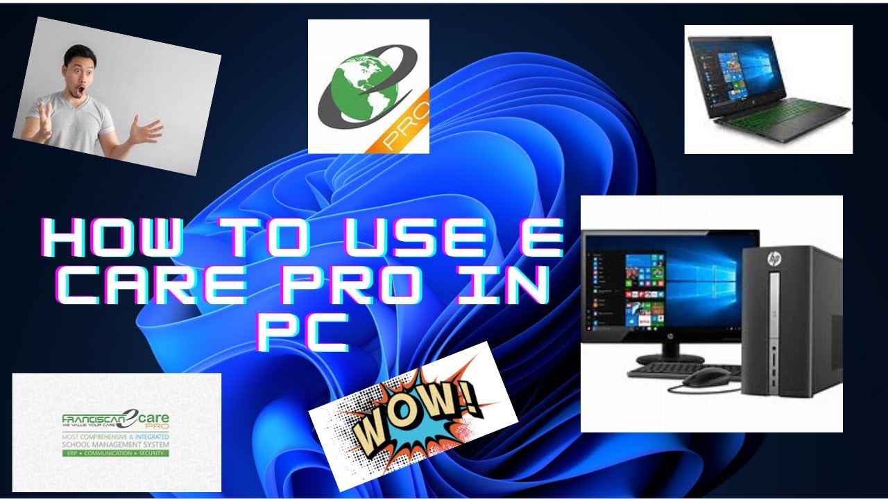 How to use e care pro app in pc and laptop.