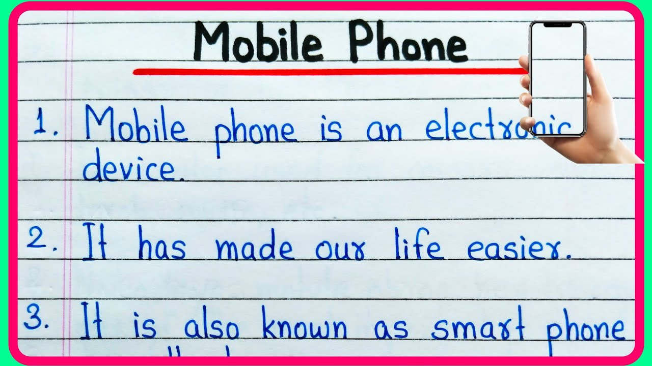 10 lines on Mobile phone essay in English | Mobile phone essay | Essay on Mobile phone