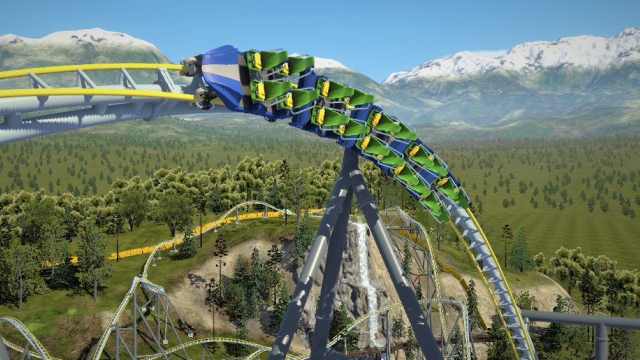 Cliffhanger POV | NoLimits 2 | Terrain Intamin Multi-Launch Coaster