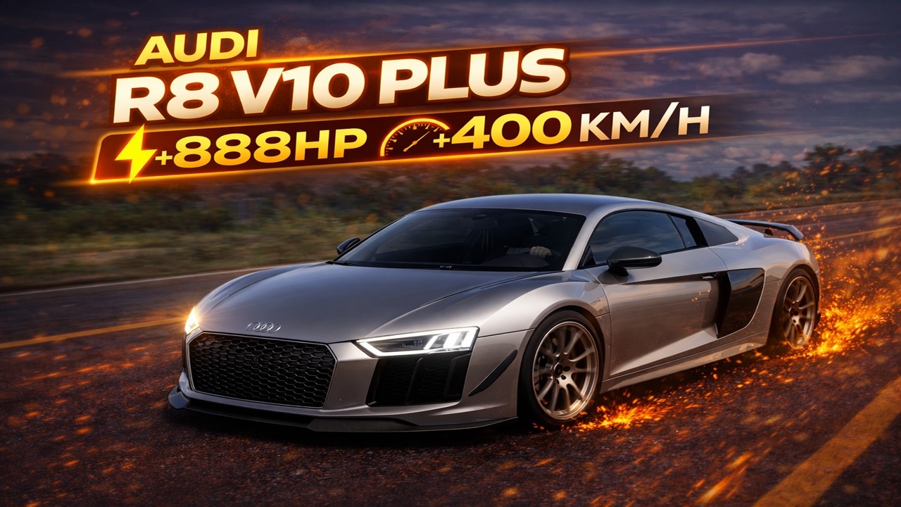 (4K) Audi R8 V10 Plus 2016 (+400km/h) - Forza Horizon 5