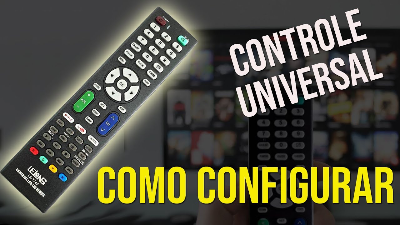 Como configurar controle remoto universal Tvs lcd smart lelong LE7740