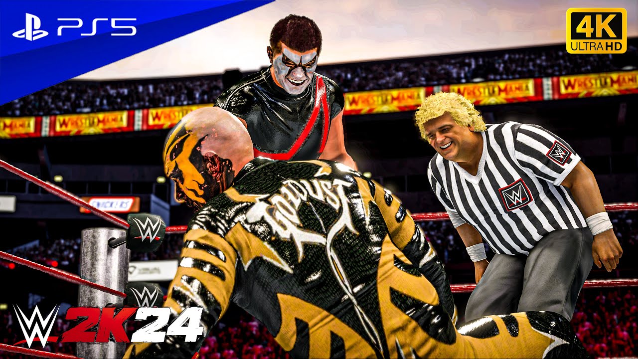 WWE 2K24 - Stardust vs. Goldust - Dusty Rhodes Special Guest Referee Match | PS5™ [4K60]