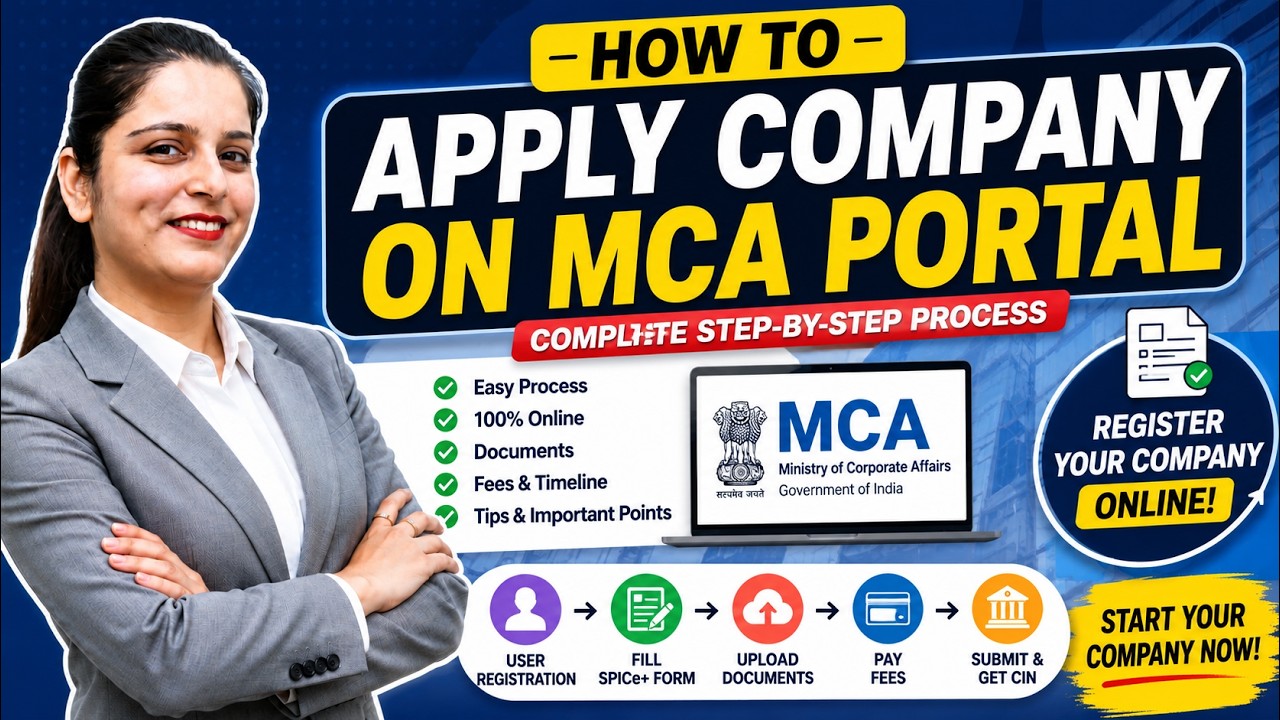 How to Register a Private Limited Company on MCA Portal | Complete SPICe+ Step-by-Step Guide (2026)