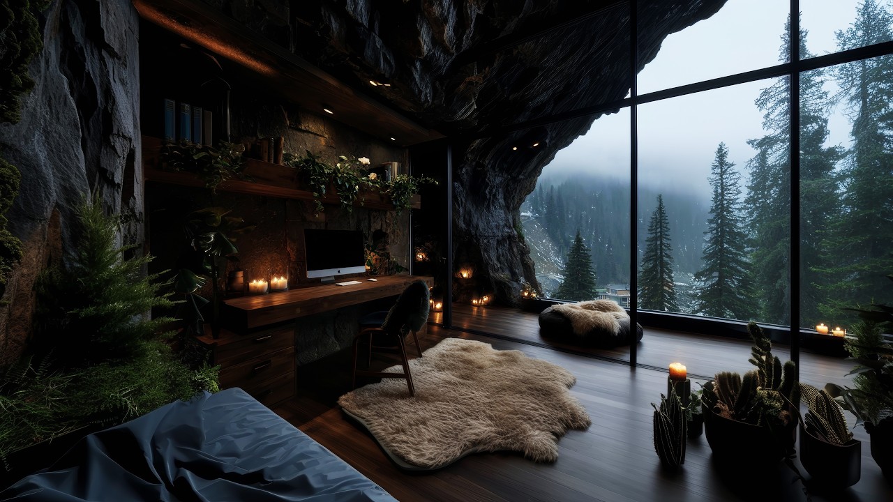 Cozy Cave Workspace | Deep Focus Music