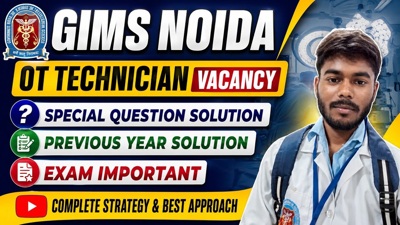 GIMS SPECIAL OT TECHNICIAN IMPORTANT QUESTION SOLUTION. GIMS EXAM 2026.