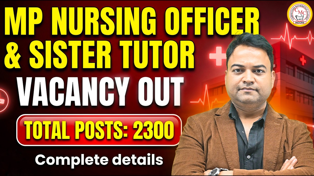 MP Nursing Officer & Sister Tutor Vacancy 2026 🔥 2300 Posts | Full Details