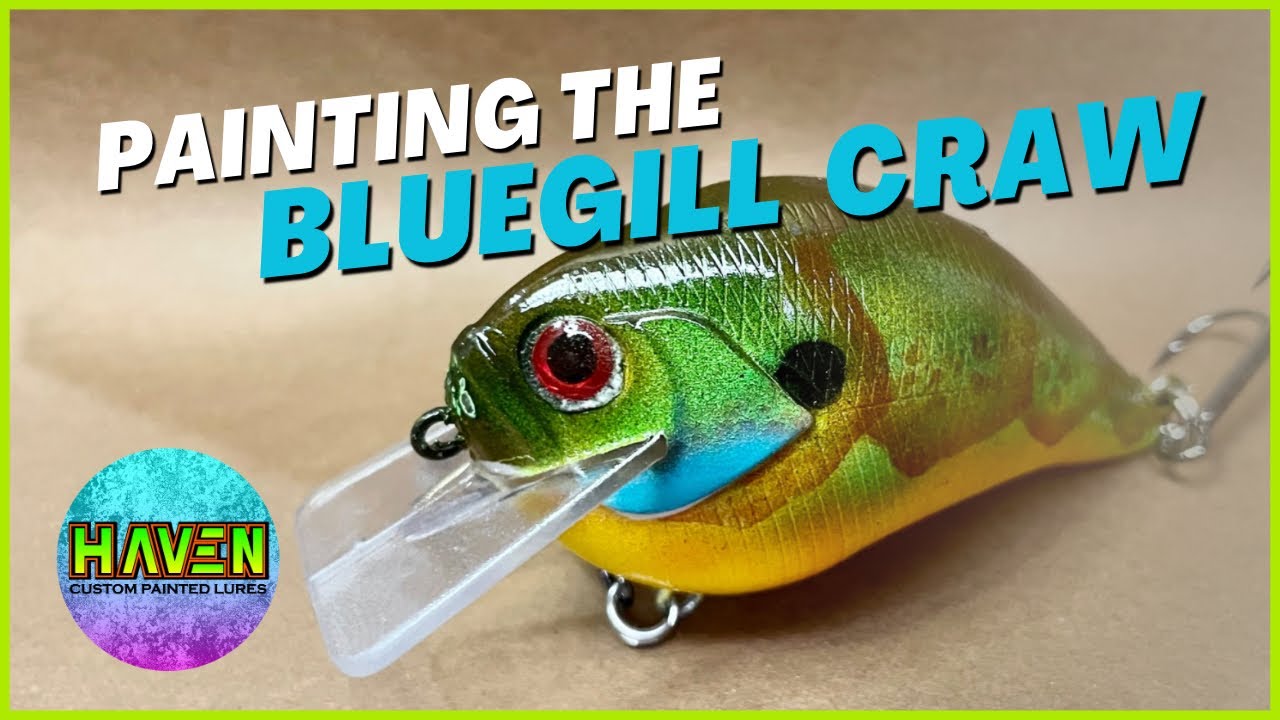How To Paint the Bluegill Craw Lure #lurepainting #customlure