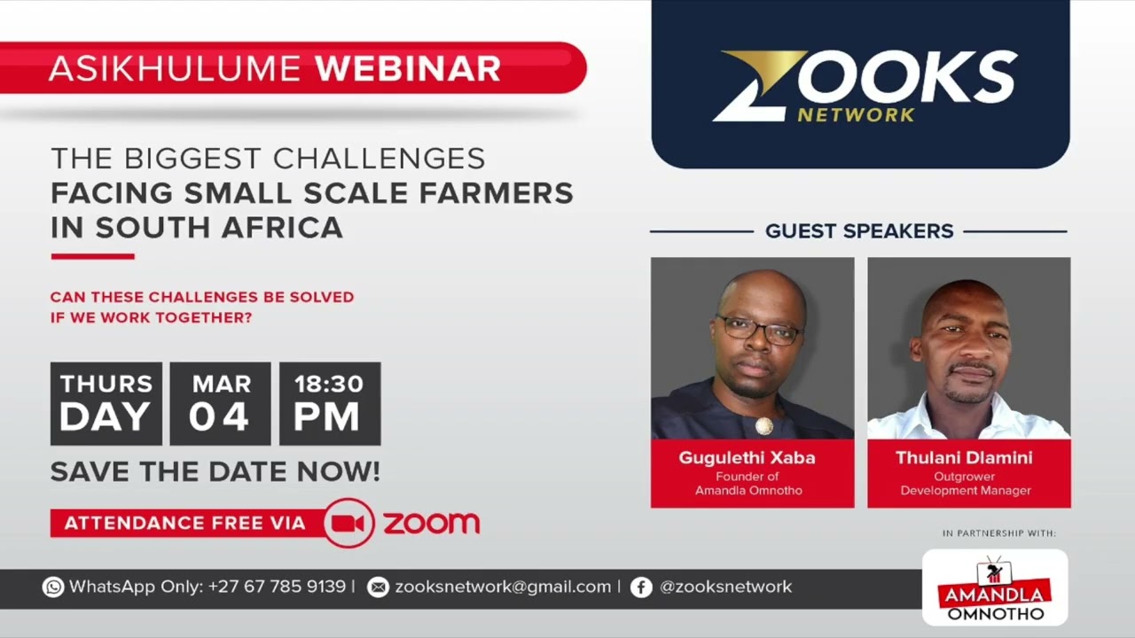 Asikhulume Webinar   The biggest challenges facing small scale farmers in South Africa Q&A   Zooks N