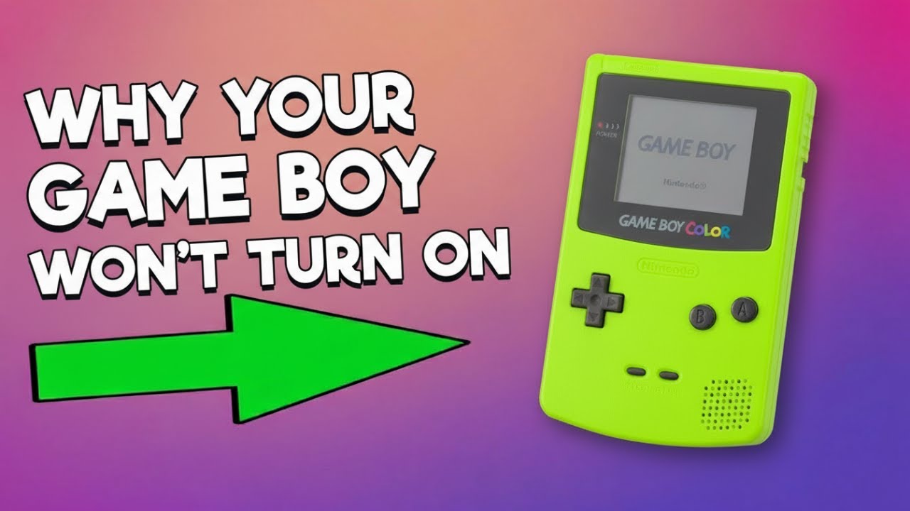 Game boy color non si accende, scopriamo perchè