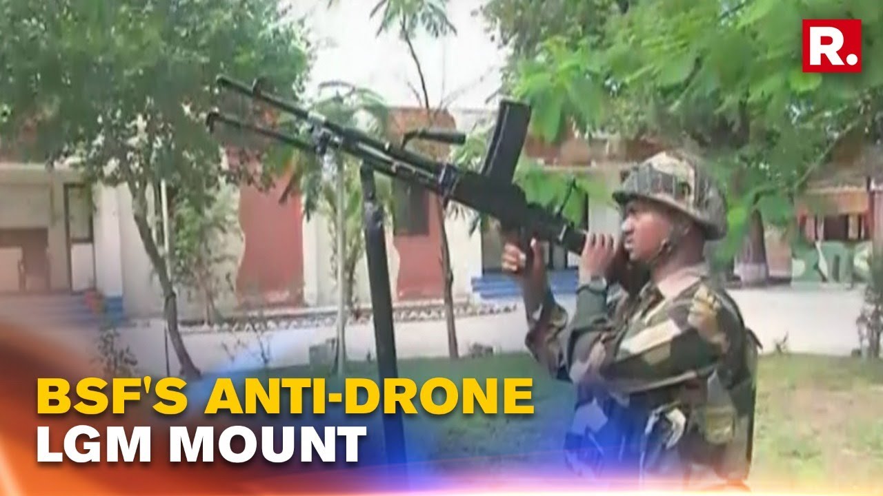 BSF Develops Temporary Anti-Drone LMG Mount To Aid In Aiming And Control Recoil