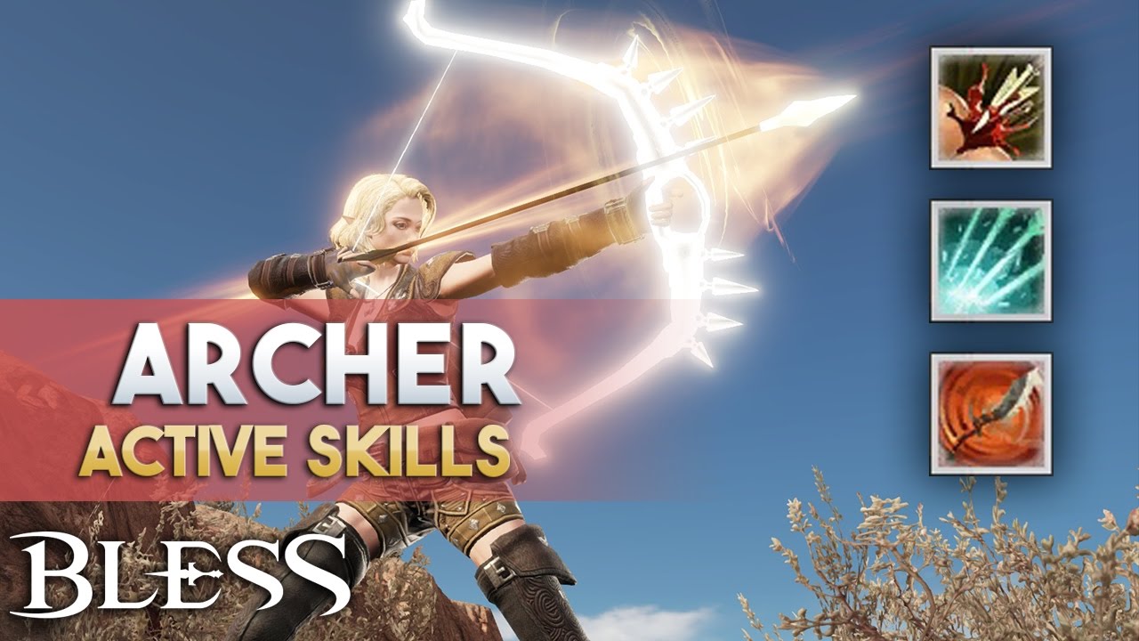 Bless Online Ranger Skills | All Active Skills | RU 2017 Ranger Gameplay