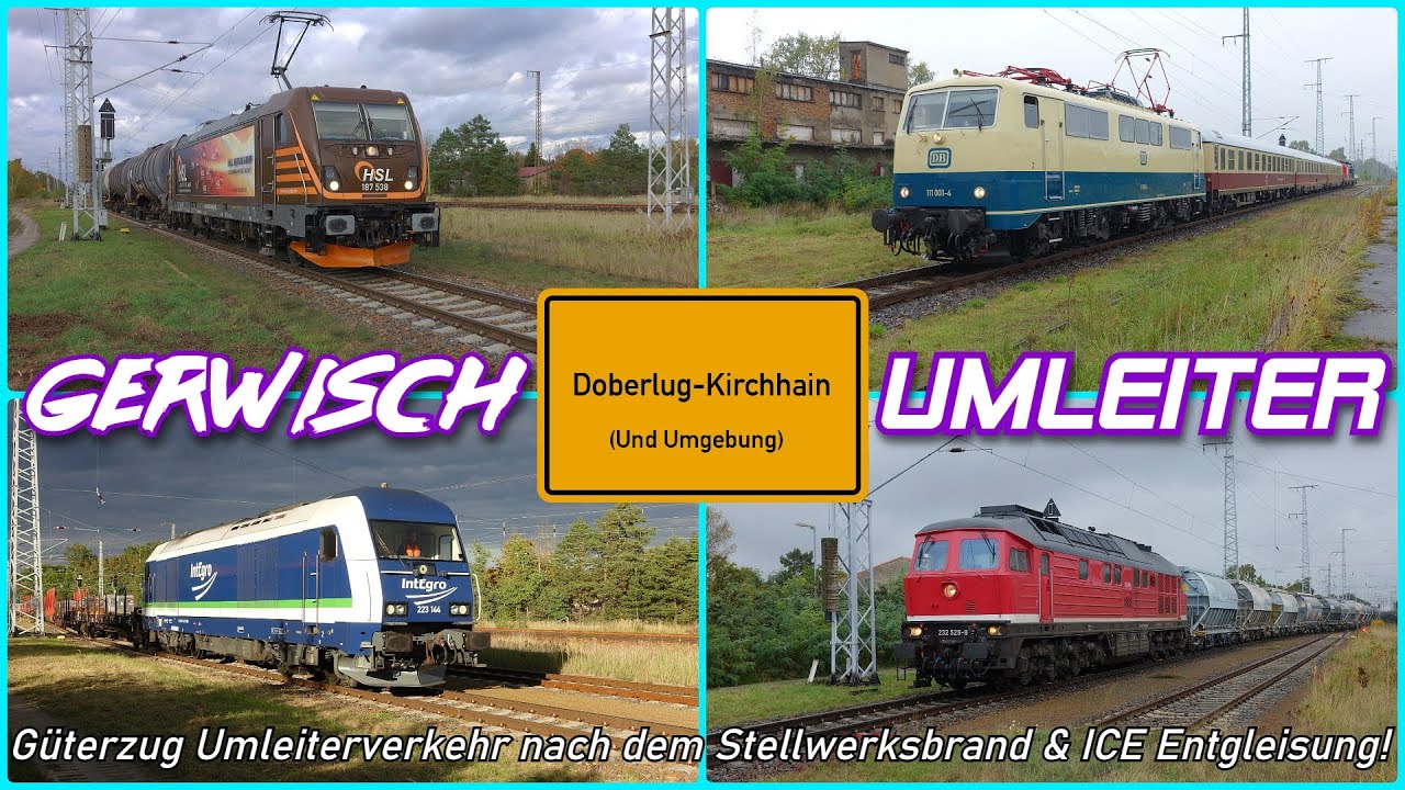 Stellwerksbrand in Gerwisch & ICE Entgleisung in Falkenberg! Güterzug Umleiterverkehr am Maximum!
