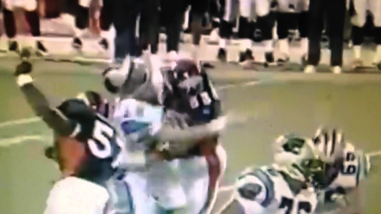 Bill Romanowski breaks Kerry Collins' jaw in five places