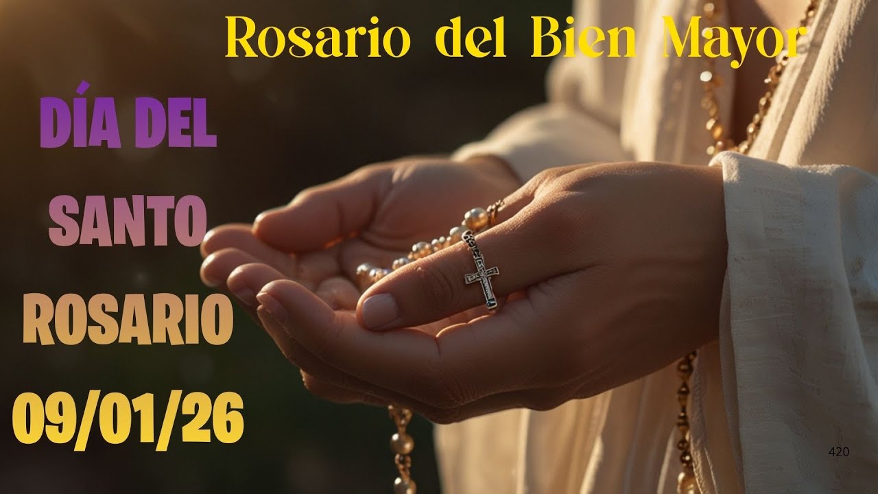 Si necesitas paz, reza el rosario conmigo hoy.
