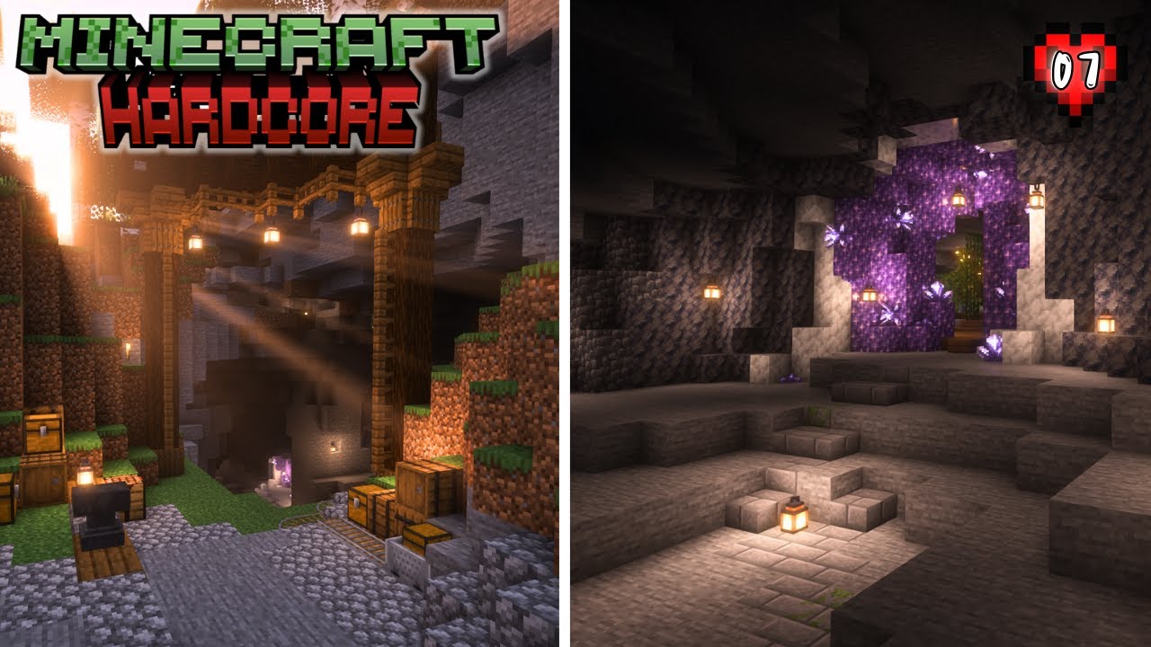 Building Two Entrances: Amethyst Geode + Mining | Lets Play HARDCORE Minecraft 1.21 | Episode 7