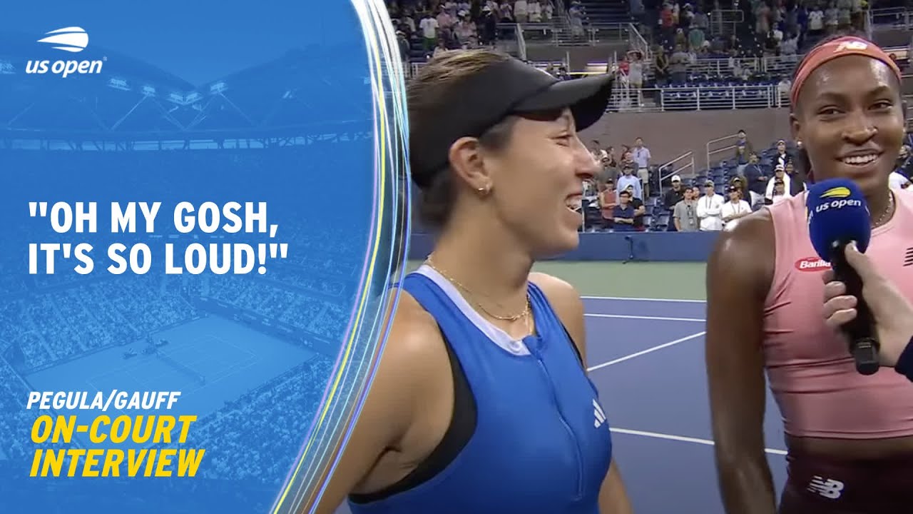 Gauff/Pegula On Court interview | 2023 US Open Round 2