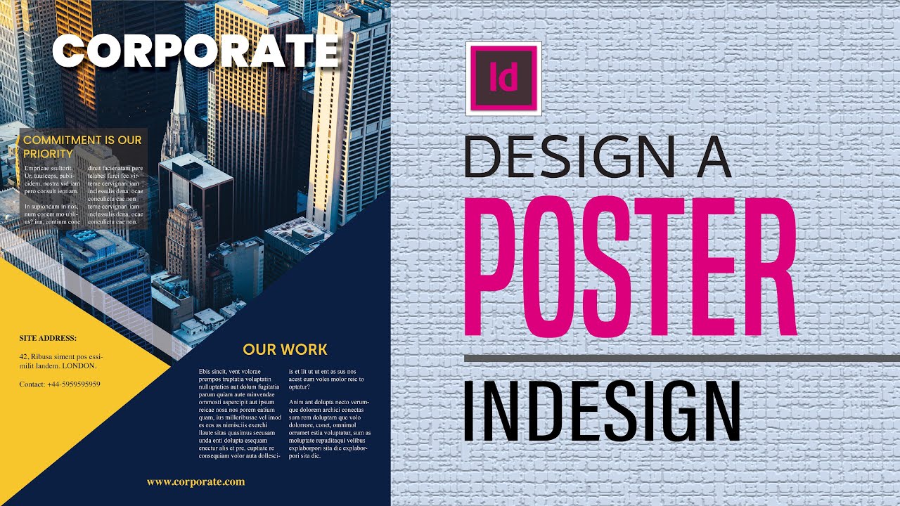Создайте плакат в InDesign (2021)