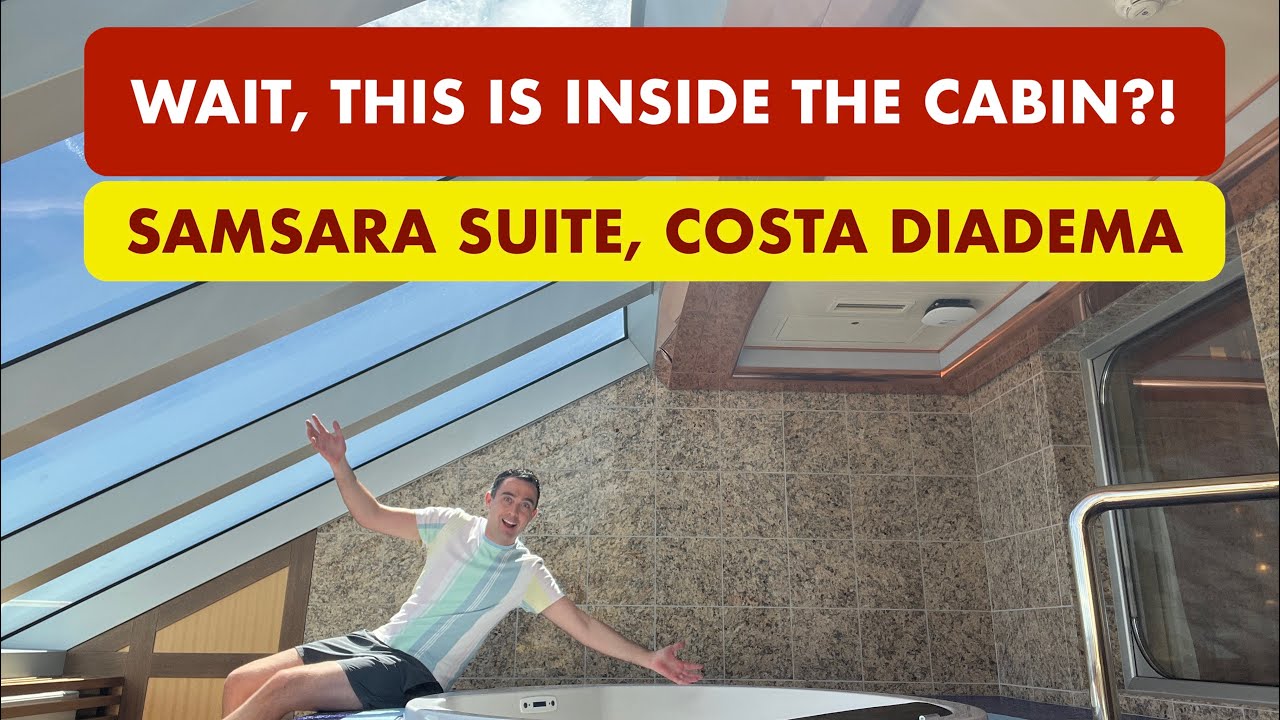 WAIT, THIS IS INSIDE THE CABIN?! Samsara Luxury Suite Room tour - Costa Diadema 11002 - 4K HD