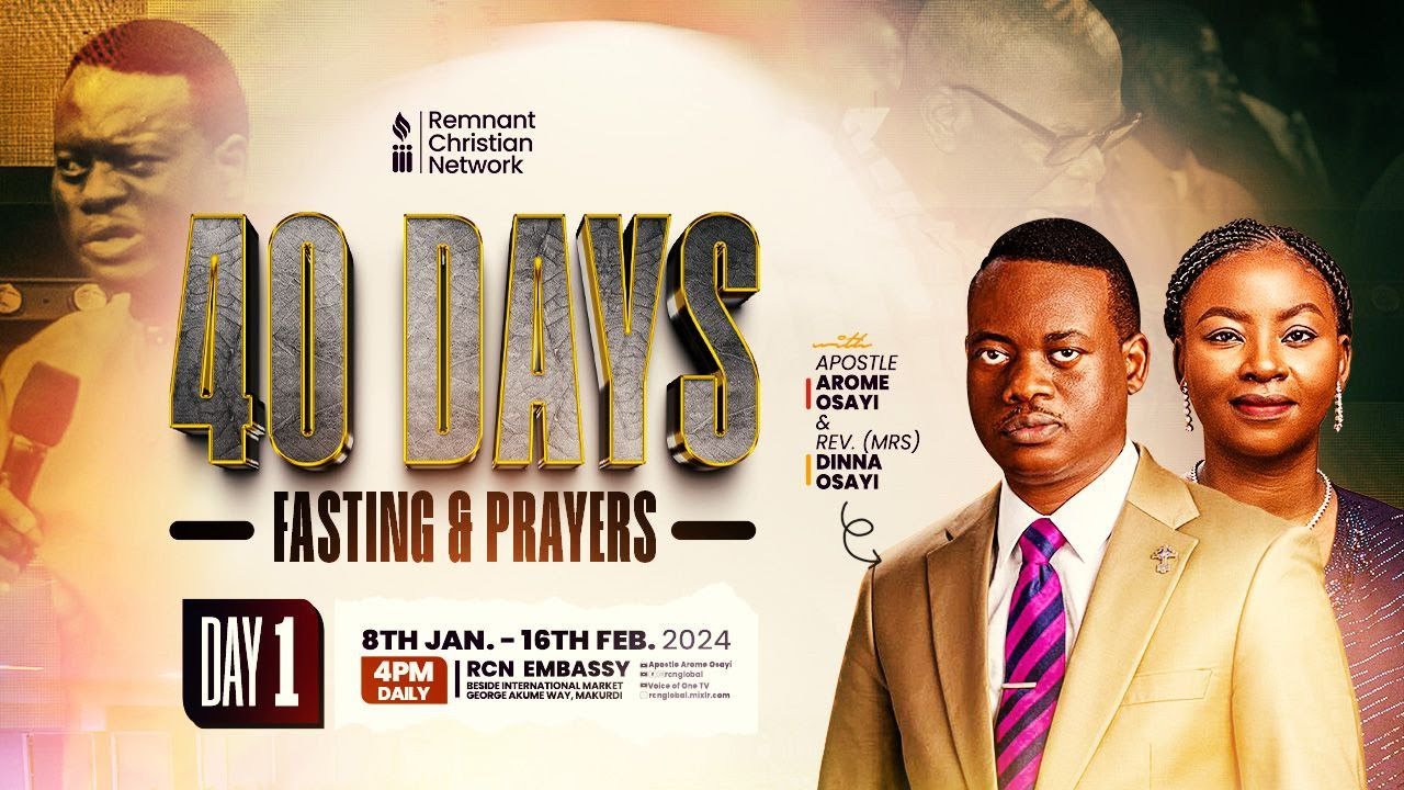 APOSTLE AROME OSAYI || 40 DAYS FASTING AND PRAYER || THE SCIENCE OF ALTARS || DAY 1 || 8TH JAN 2024