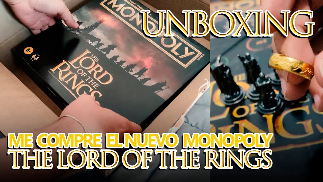 NUEVO MONOPOLY DE EL SEÑOR DE LOS ANILLOS 💍🔥 THE LORD OF THE RINGS | UNBOXING