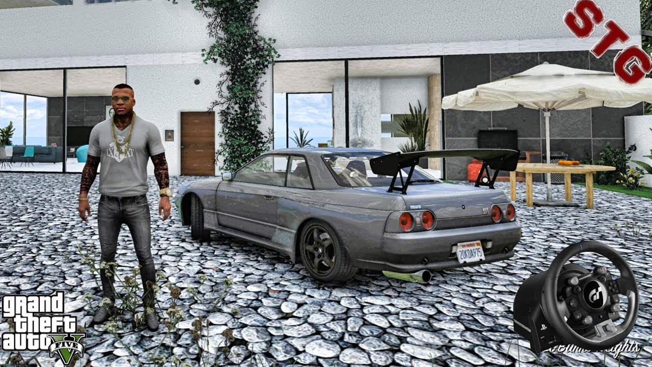 GTA 5 REAL LIFE MOD #702 - LET'S GO TO WORK!!!(GTA 5 REAL LIFE MODS) T-GT STEERING WHEEL