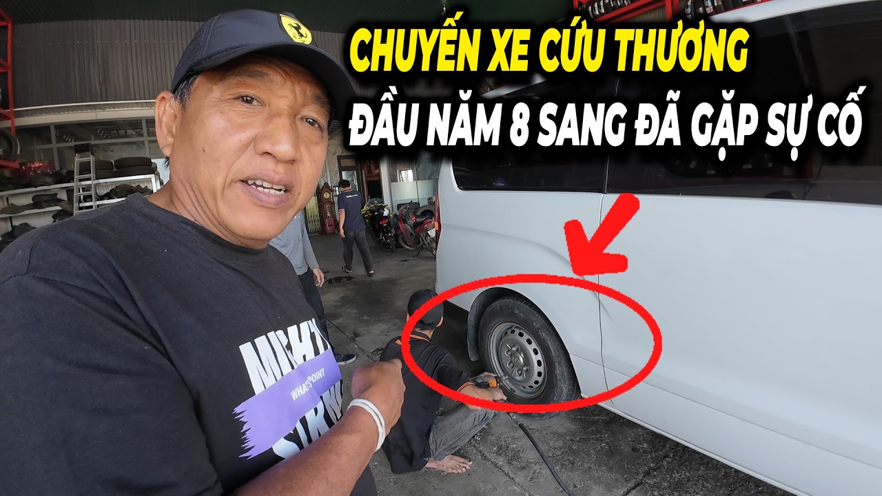 CHUYẾN XE CỨU THƯƠNG ĐẦU NĂM 8 SANG ĐÃ GẶP SỰ CỐ