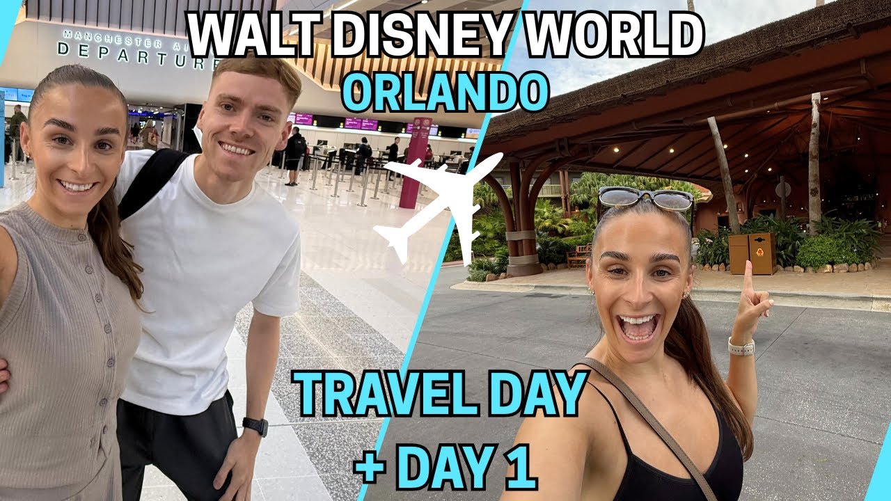 ORLANDO FLORIDA TRAVEL DAY VLOG & DAY 1 | Virgin Atlantic Premium MAN-MCO | Animal Kingdom Lodge 🇺🇸