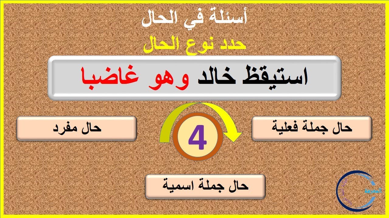 درس الحال : أسئلة في تحديد انوع الحال في جمل