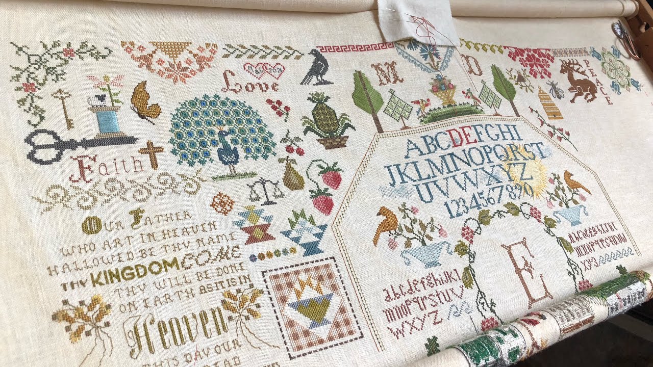 WHAT IS DEB’s “NEEDLEWORK MONTAGE” THINKING?  HEAR HER EXPLAIN!  THE DESIGNS SPAN DECADES! CSV177