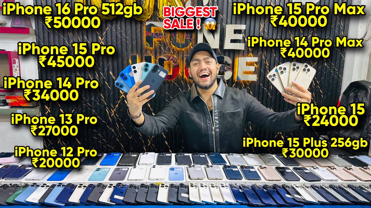 Biggest iPhone Sale Ever 🔥 I Cheapest iPhone Market | Second Hand Mobile | iPhone16 Pro iPhone 17