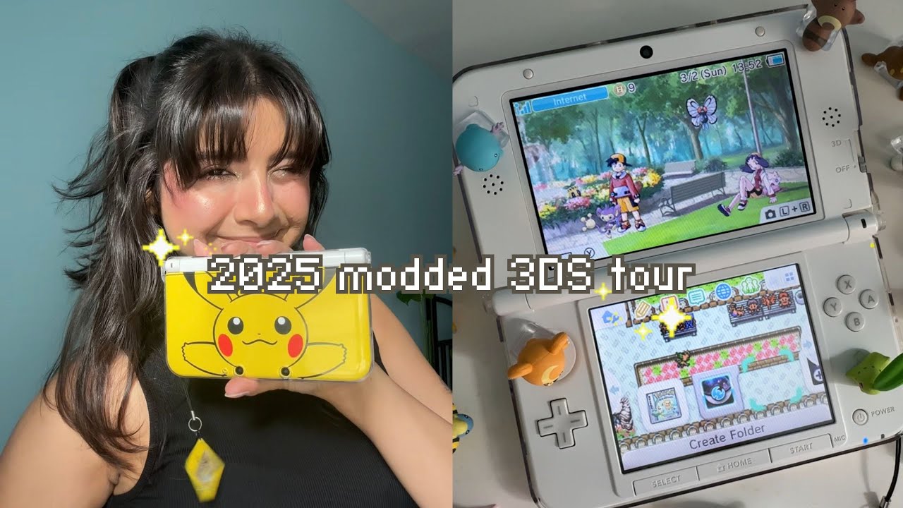 Модифицированный тур Pikachu 3DS XL (2025) ✨