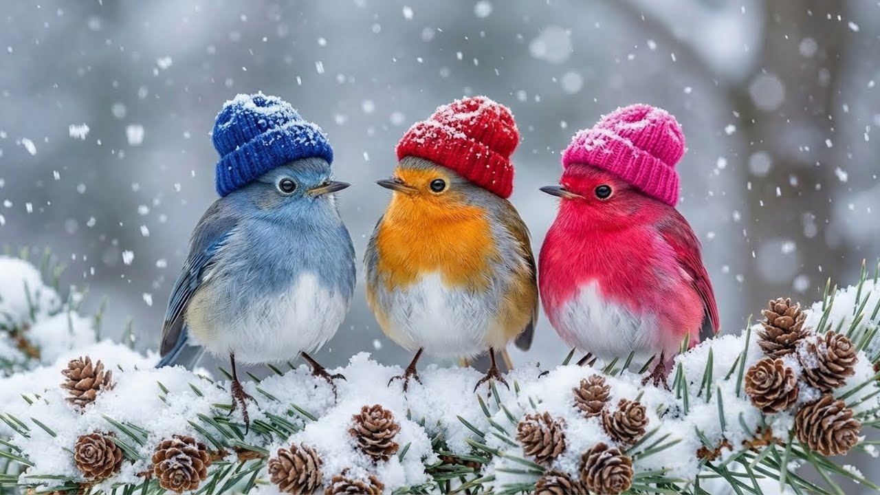 Зимнее пиано и мягкое пение птиц, чтобы успокоить разум ❄️ Исцели сердце, перестань накручивать