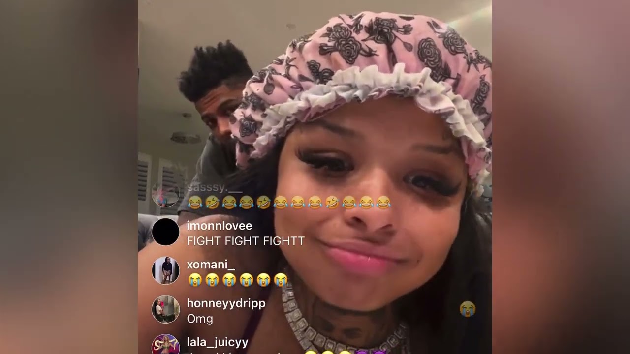 Blueface & Chrisean clear a couple questions from IG live