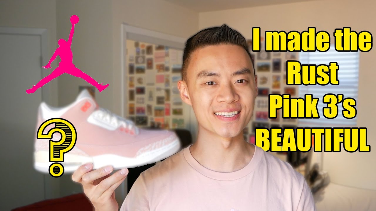 Custom Jordan 3 Rust Pink - I FIXED this colorway! (On Feet + Review)