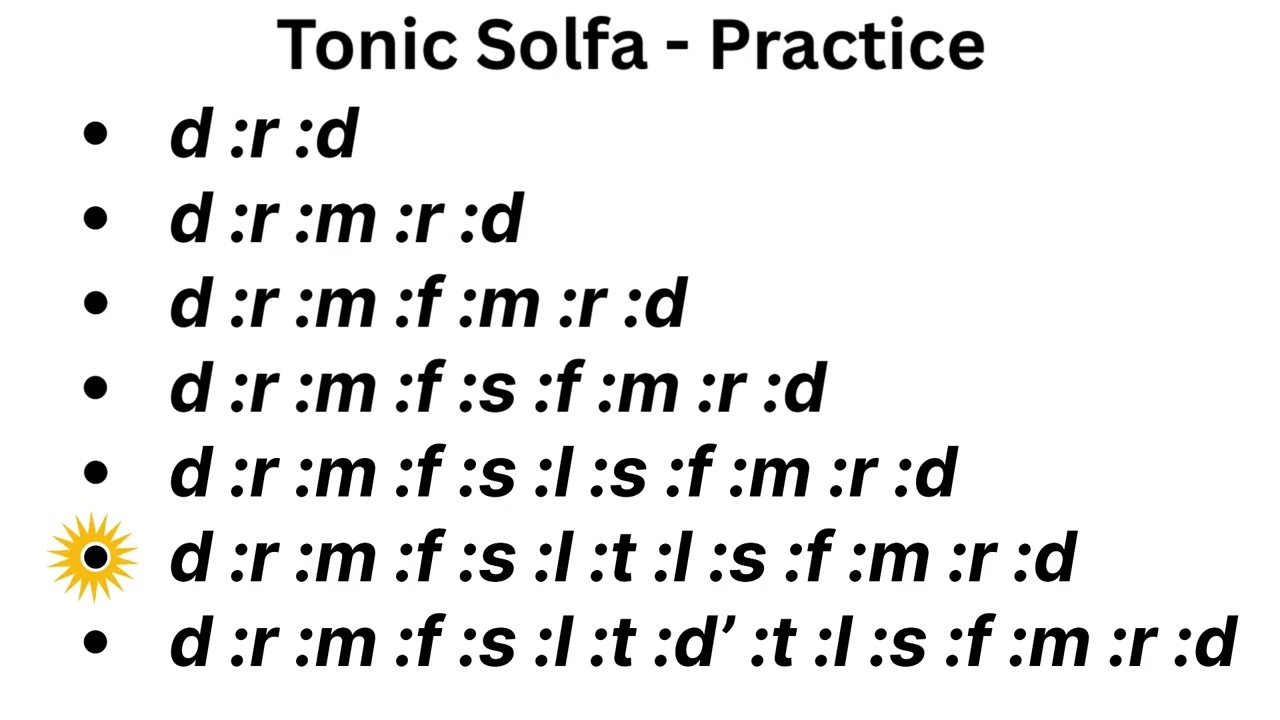 Tonic Solfa- Practice 