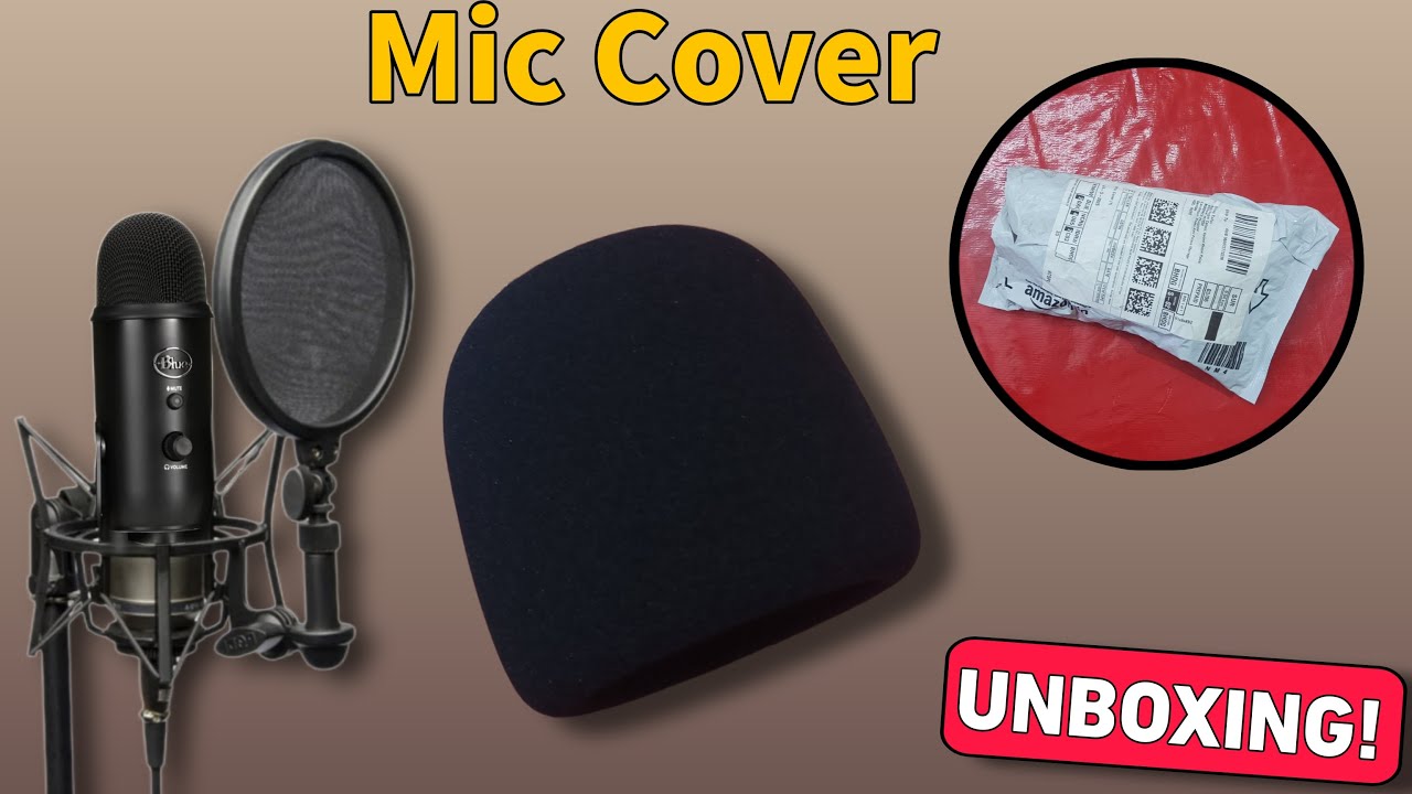 Mic Cover Unboxing & Review || Pop Filter Foam Windscreen Microphone Cover
