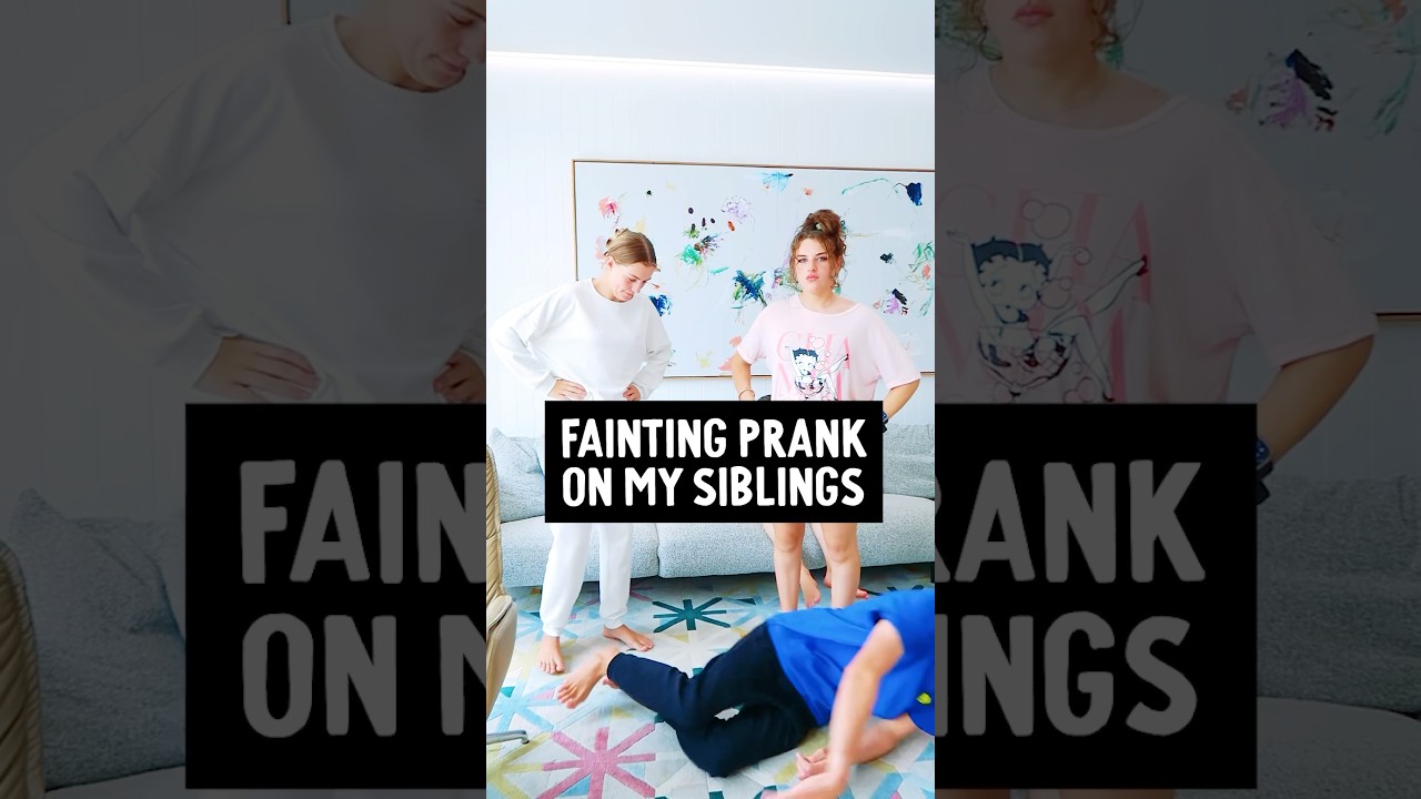Faint prank on siblings