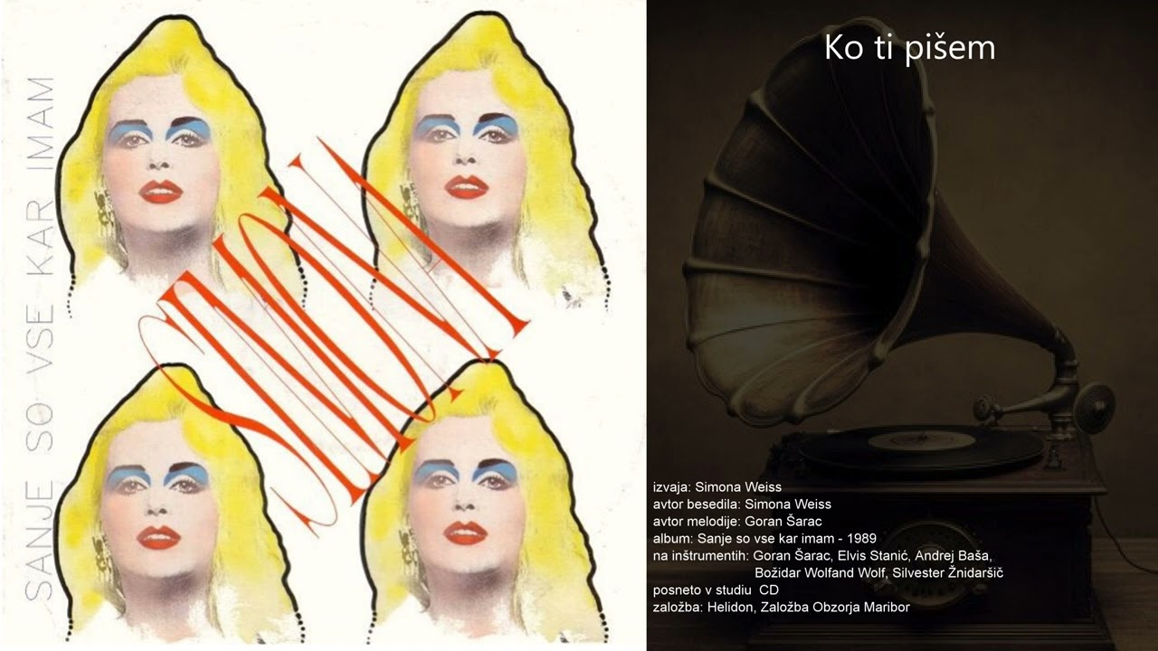 Ko ti pi&scaron;em - Simona Weiss