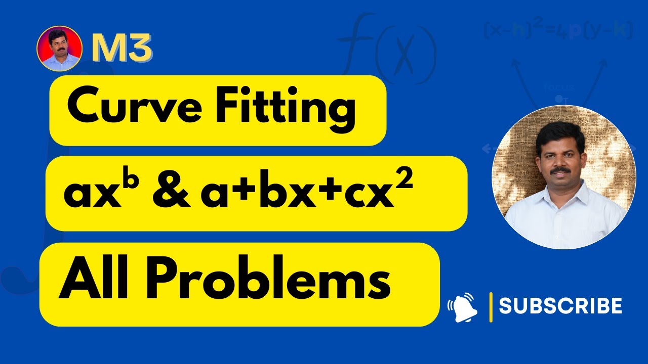 03 | 📈 Engineering Mathematics | Curve Fitting | Exponential & Second Order Equation