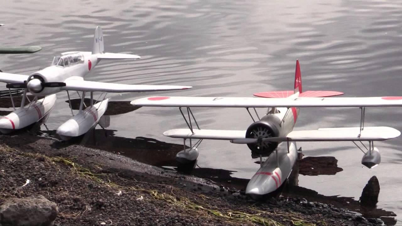海軍機7機が集結 Lineup of the seaplanes of Imperial Japanese Navy under World War II