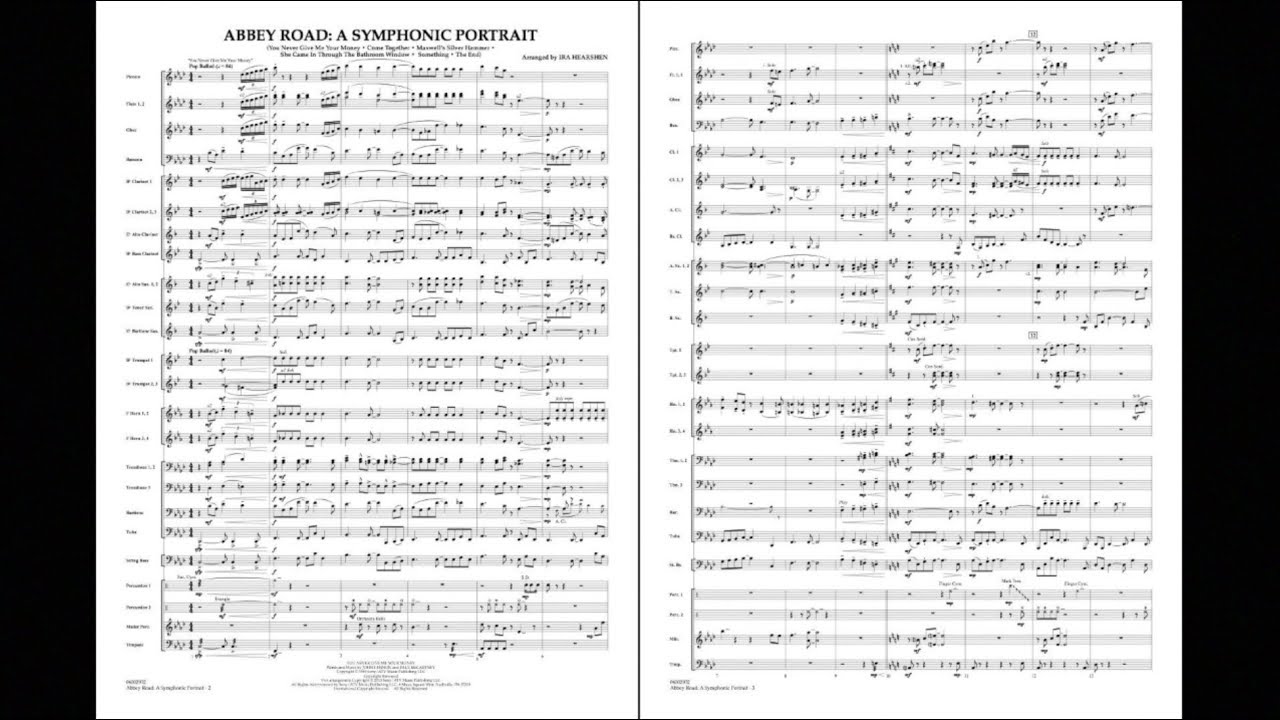 Abbey Road - A Symphonic Portrait arranged by Ira Hearshen