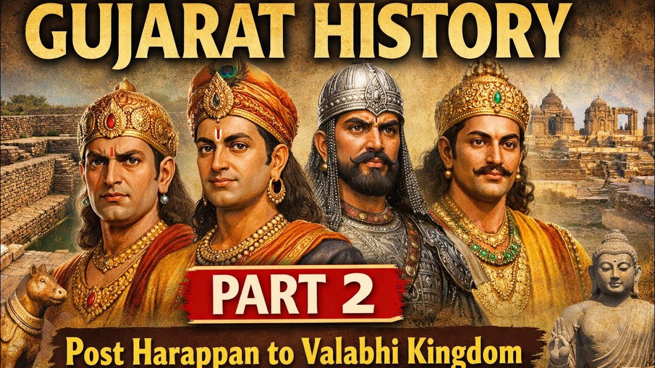 ગુજરાતનો ઇતિહાસ ભાગ 2 – હડપ્પા પછીનો યુગથી વલભી રાજ્ય સુધી