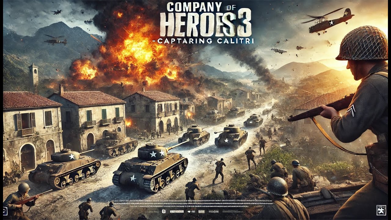 Company of Heroes 3 Capturing CALITRI Italy Campaign Expert Mode Skirmish Episode (10)