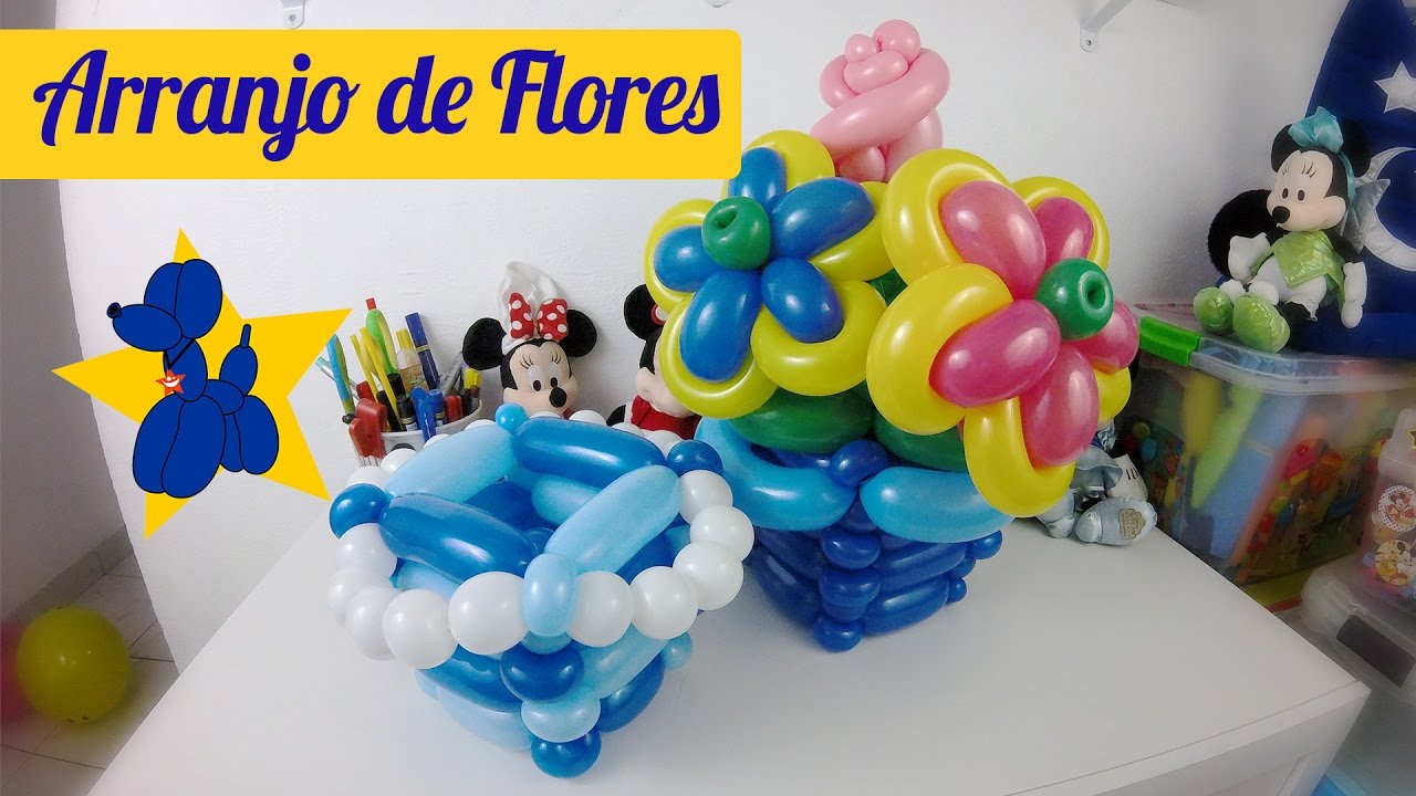 Como fazer um arranjo de flores completo com balões
