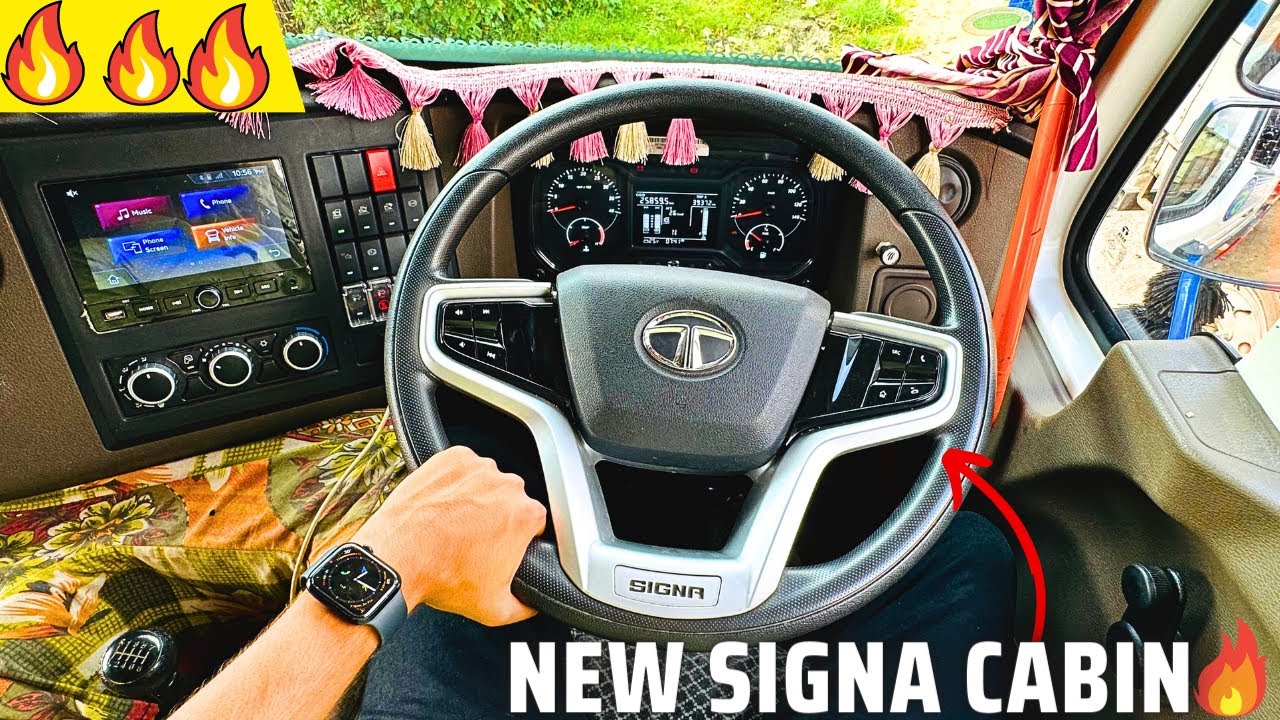 TATA Signa New Dashboard System - OBD-2 Luxury AC Premium Truck in India 🔥🔥